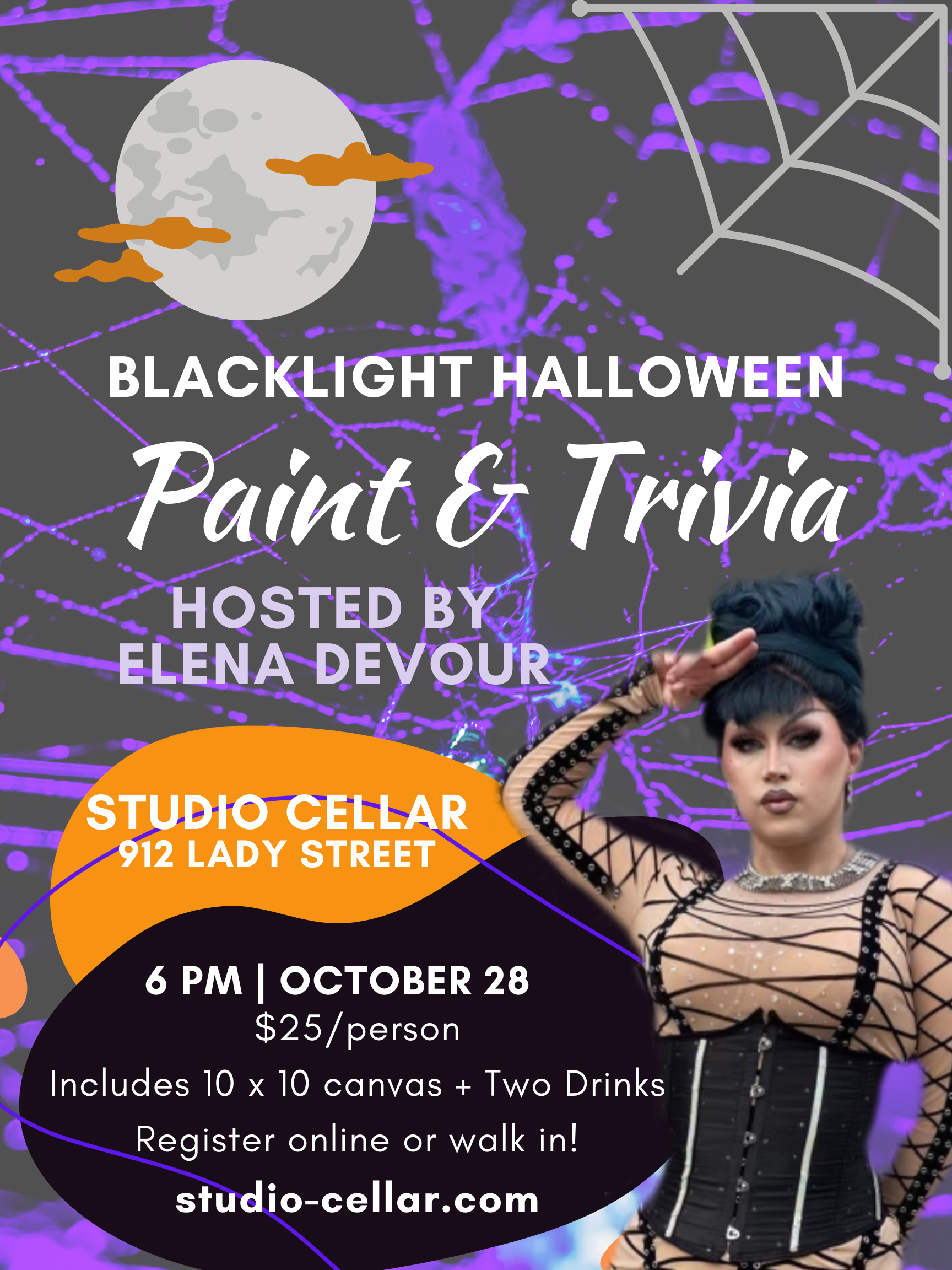 Halloween Black-light with Elena DeVour